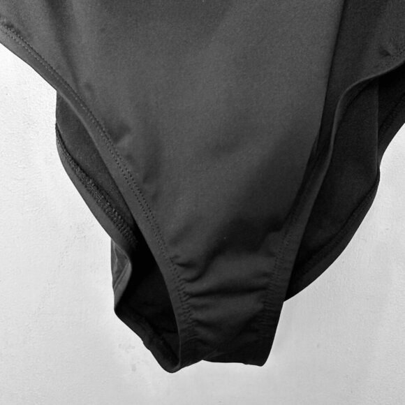 Tommy Bahama Pearl Clara Wrap One Piece Swimsuit Black Size 12 Tummy Control - Picture 7 of 12